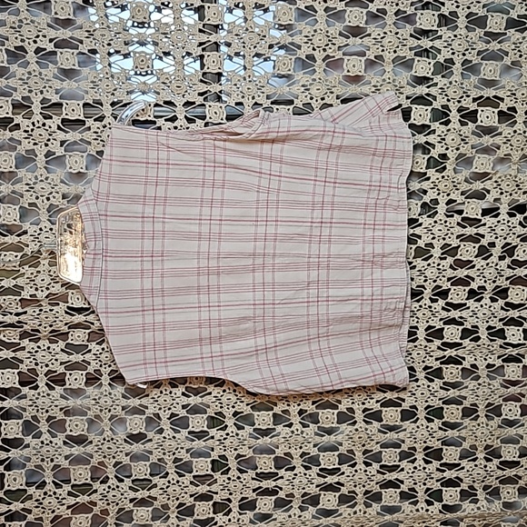 Vintage Silk Exchange Button-Up Plaid 100% Silk Vest with Collar - Picture 6 of 10